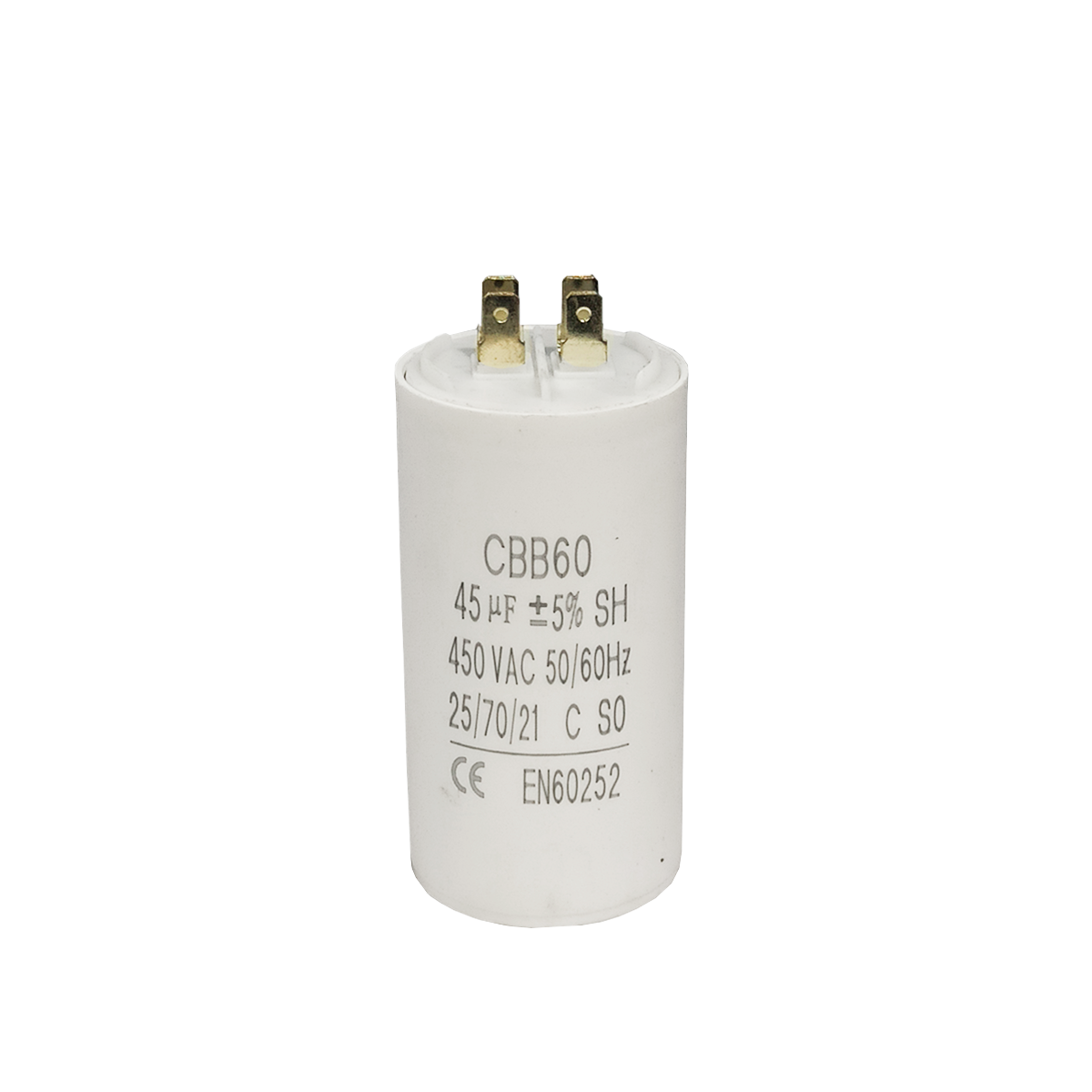 Capacitor CBB60 45μF 450 VAC 50/60 Hz