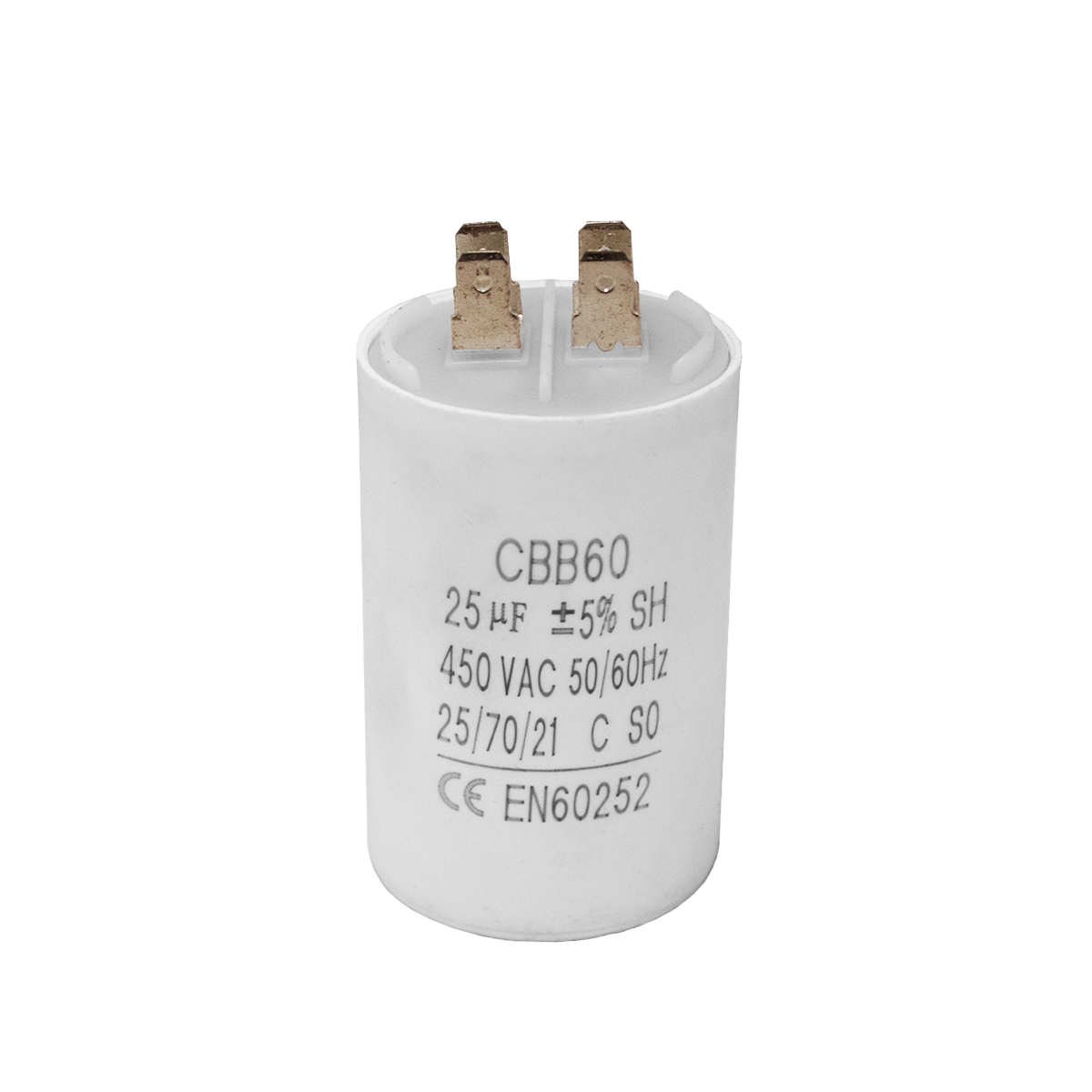 Capacitor CBB60 25μF 450 VAC 50/60 Hz