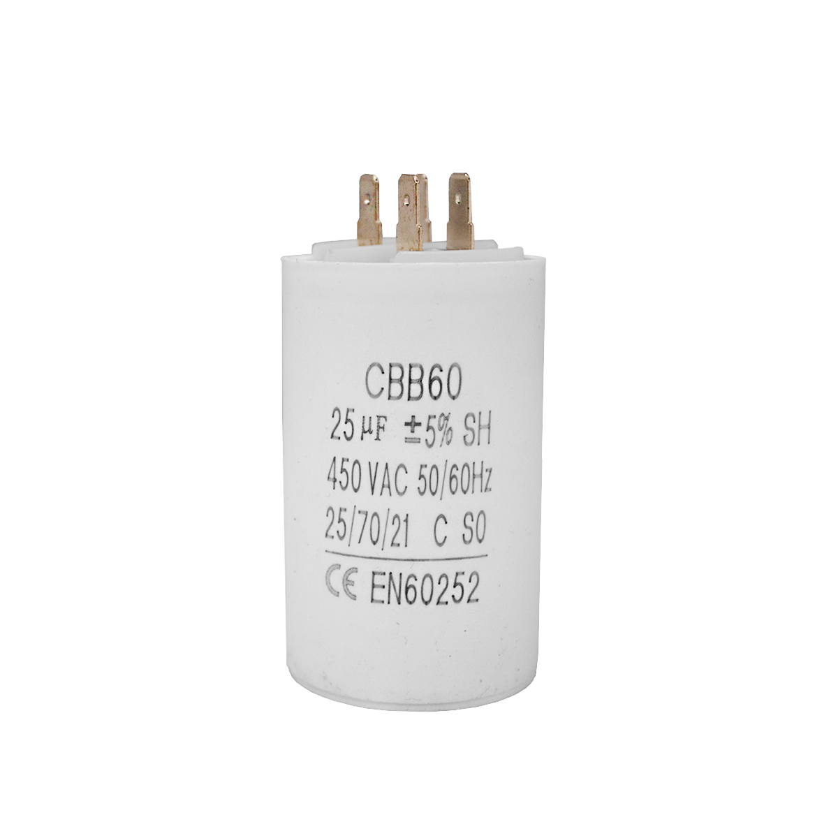 Capacitor CBB60 25μF 450 VAC 50/60 Hz II