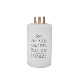 Capacitor CBB60 25?F 450 VAC 50/60 Hz II