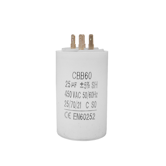 Capacitor CBB60 25?F 450 VAC 50/60 Hz II