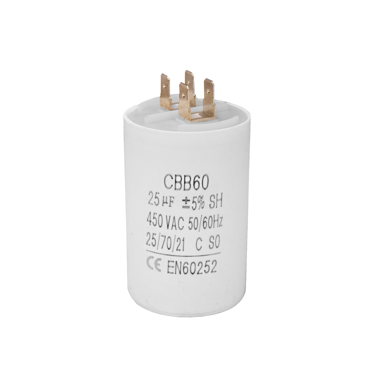 Capacitor CBB60 25μF 450 VAC 50/60 Hz II - 0