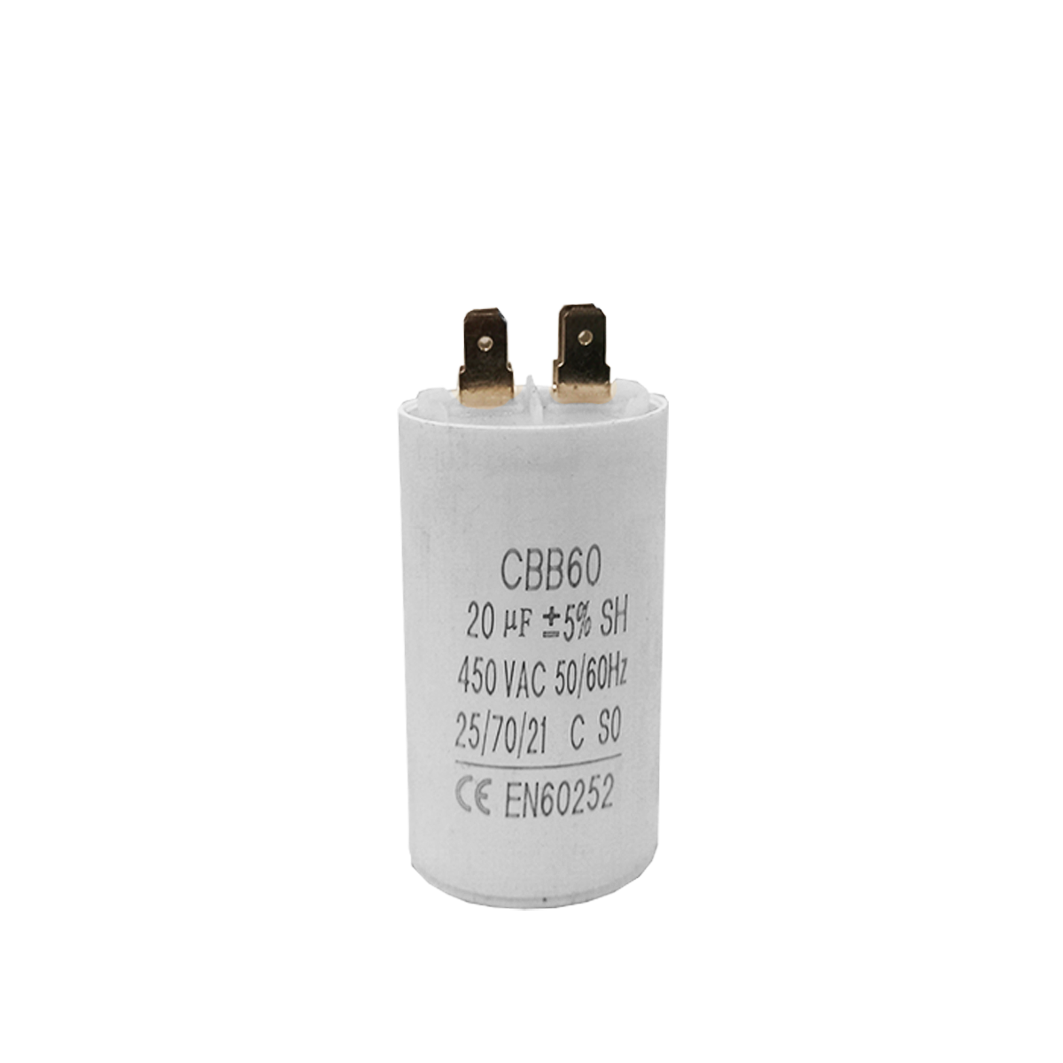 Capacitor CBB60 20μF 450 VAC 50/60 Hz II