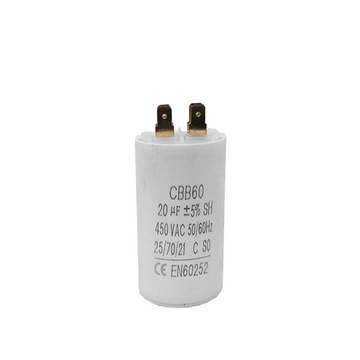 Capacitor CBB60 20?F 450 VAC 50/60 Hz II