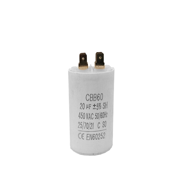 Capacitor CBB60 20?F 450 VAC 50/60 Hz II