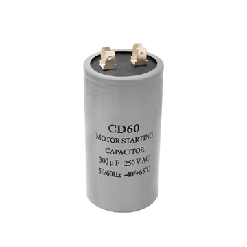 Capacitor CD60 300uF 250 VAC 50/60 Hz Con Cable - 0