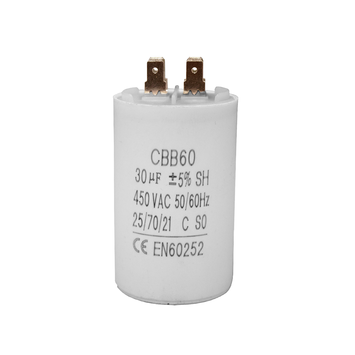 Capacitor CBB60 30μF 450 VAC 50/60 Hz