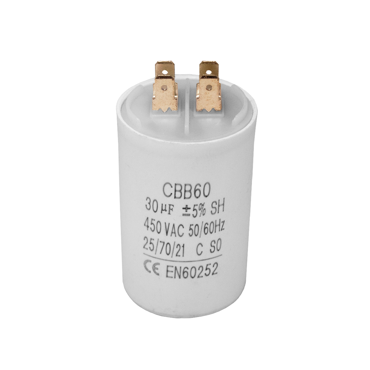 Capacitor CBB60 30μF 450 VAC 50/60 Hz