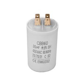 Capacitor CBB60 30?F 450 VAC 50/60 Hz - 0