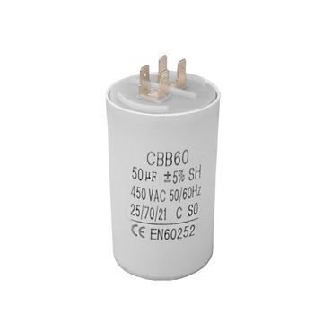 Capacitor CBB60 50?F 450 VAC 50/60 Hz - 0