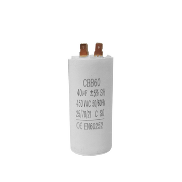 Capacitor CBB60 40?F 450 VAC 50/60 Hz