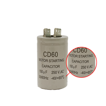 Capacitor CD60 150uF 250 VAC 50/60 Hz - 0