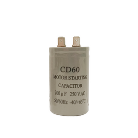 Capacitor CD60 200?F 250 VAC 50/60 Hz
