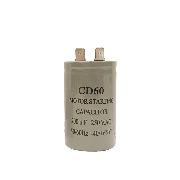 Capacitor CD60 200?F 250 VAC 50/60 Hz
