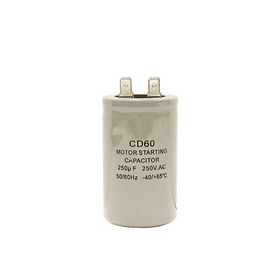 Capacitor CD60 250uF 250 VAC 50/60 Hz
