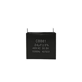 Capacitor CBB61 24?F 450 VAC 50/60 Hz