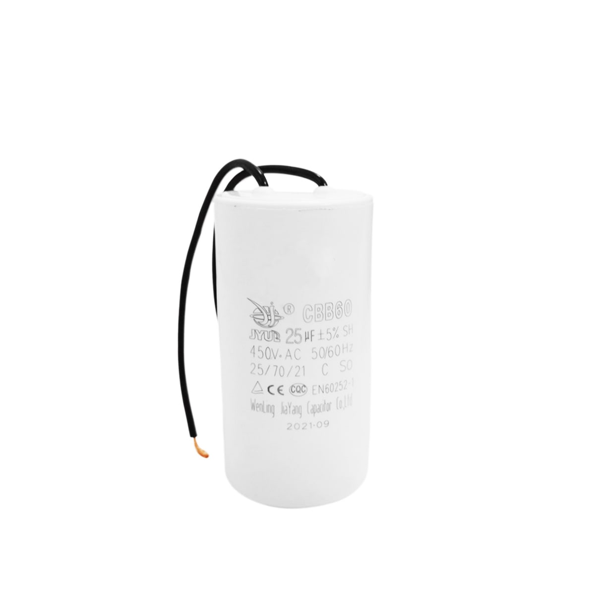 Capacitor CBB60 25μF 450 VAC 50/60 Hz