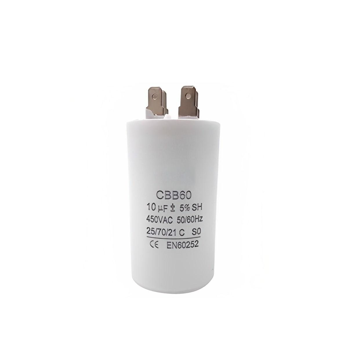 Capacitor CBB60 10μF 450 VAC 50/60 Hz