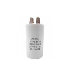 Capacitor CBB60 10?F 450 VAC 50/60 Hz