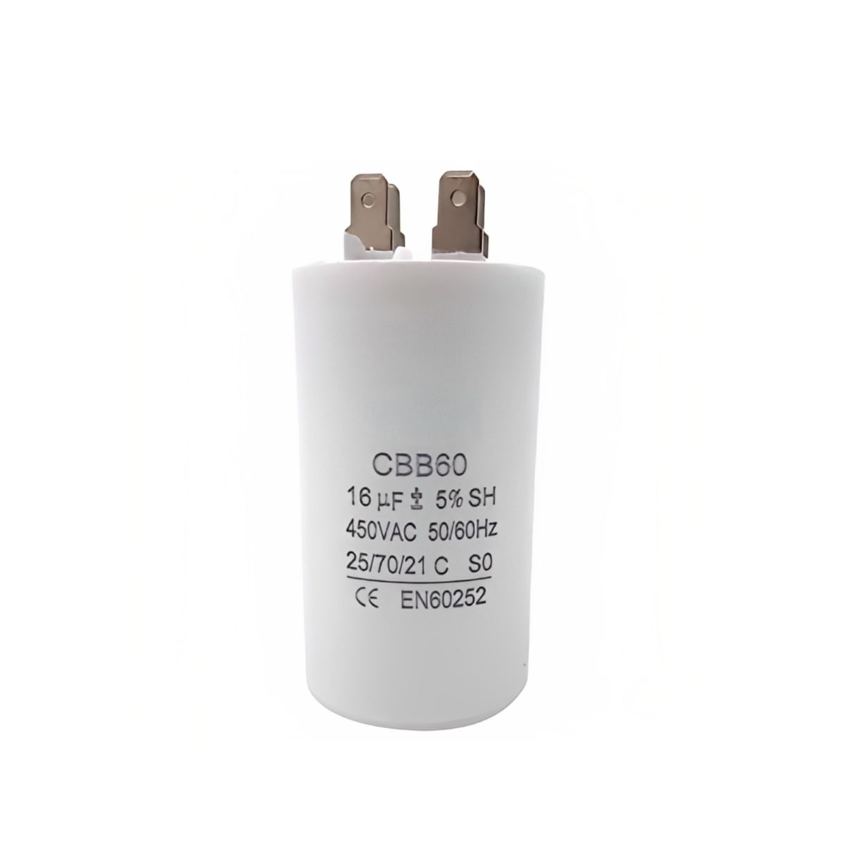 Capacitor CBB60 16μF 450 VAC 50/60 Hz