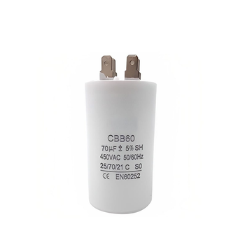 Capacitor CBB60 70?F 450 VAC 50/60 Hz