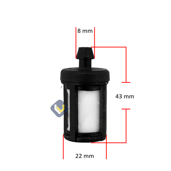 Filtro de Bencina Boca Grande