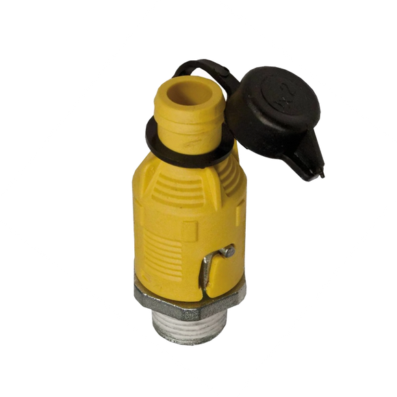 Válvula de drenaje de aceite Stens compatible con MTD 951-10517A, rosca 3/8-18 NPTF y conexión para manguera de 1/2 pulgada