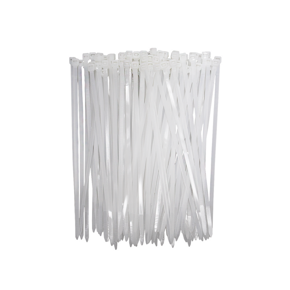 Amarra Cable 150 x 4 mm Blanco (Bolsa 100 Unidades)