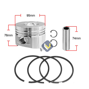 Kit Piston Anillos Para Motor 195F - 0
