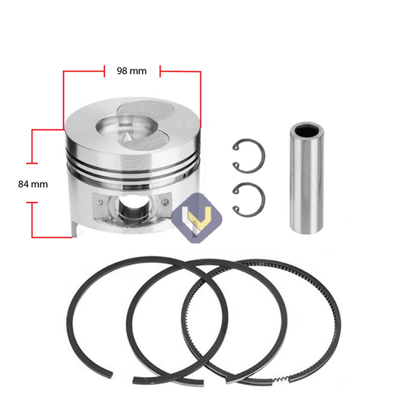 Kit Piston Anillos Para Motor 198F 98mm Std