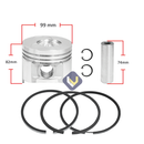 Kit Piston Anillos Para Motor 1100F 100mm Std-2
