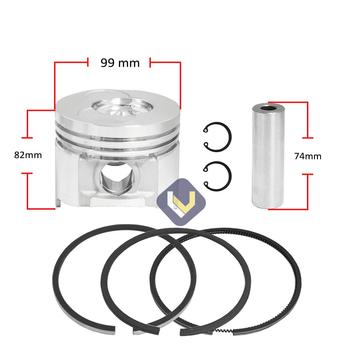 Kit Piston Anillos Para Motor 1100F 100mm Std - 0