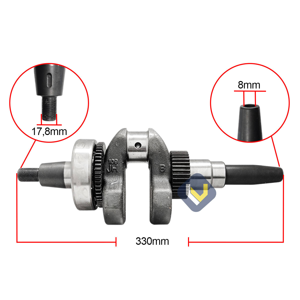 Cigueñal Compatible con Motor 186F