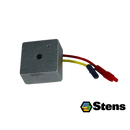 Regulador de voltaje Stens compatible con Briggs & Stratton 794360, con dos cables de conexión amarillo y rojo para sistema de carga del motor