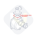 Sello Entrada - Salida Motobomba 2"-3