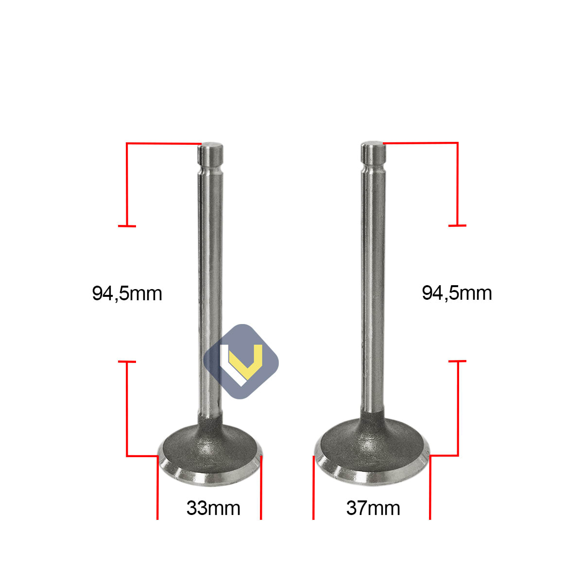 Valvula Admision Y Escape Para Motor 188F - 0