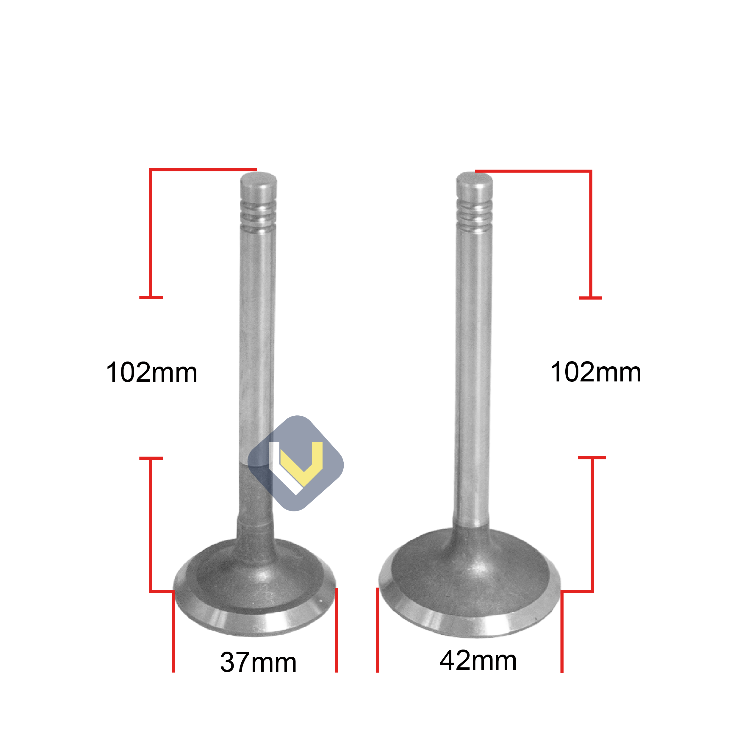Valvula Admision Y Escape Para Motor 1100F - 0