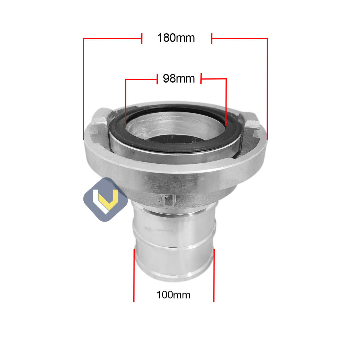 Union Storz Larga 4" Aluminio