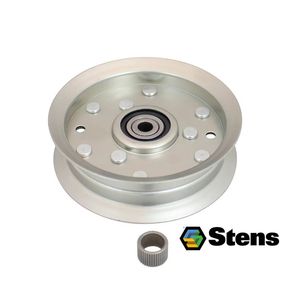 Polea plana metálica Stens compatible con John Deere D18314 y TCA22982 de 4 11/16 pulgadas