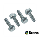Pack de 4 pernos de torreta Stens autorroscantes de cabeza hexagonal, rosca 5/16-18, compatibles con Husqvarna 584953901
