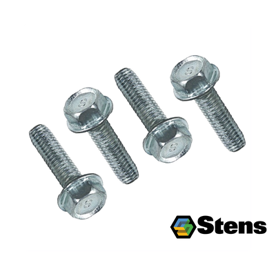 Pack de 4 pernos de torreta Stens autorroscantes de cabeza hexagonal, rosca 5/16-18, compatibles con Husqvarna 584953901