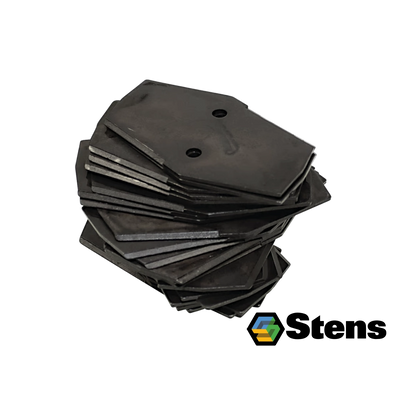 Juego de 26 cuchillas Stens para verticortadora y resembradora Classen 100310, medidas de 4 1/2 x 3 pulgadas