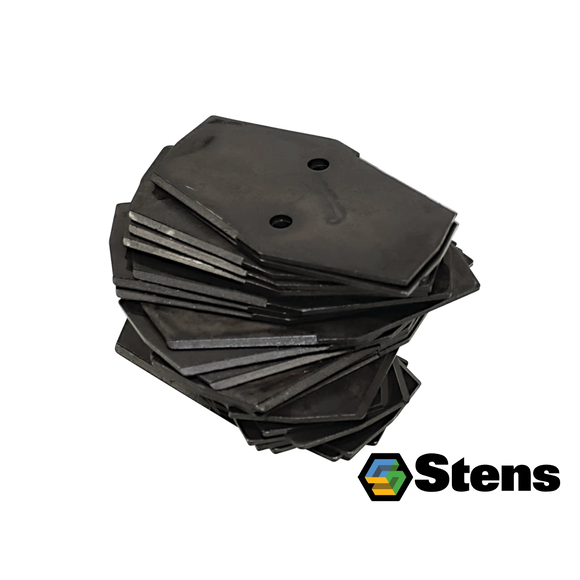 Juego de 26 cuchillas Stens para verticortadora y resembradora Classen 100310, medidas de 4 1/2 x 3 pulgadas