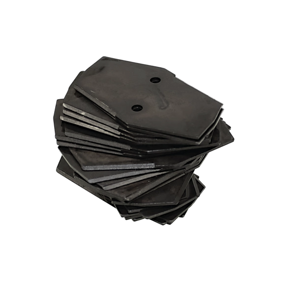 Juego de 26 cuchillas Stens para verticortadora y resembradora Classen 100310, medidas de 4 1/2 x 3 pulgadas