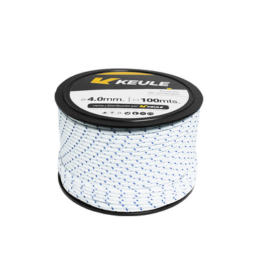 Rollo Cuerda 4.0 MM 100M Azul - Blanco