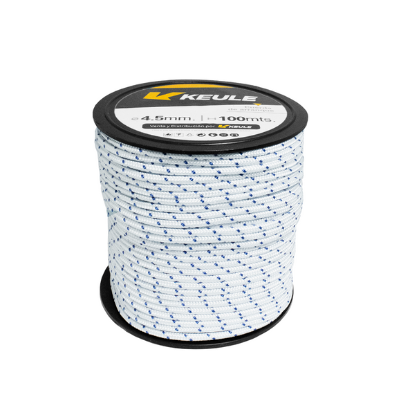Rollo Cuerda 4.5 MM 100M Azul - Blanco