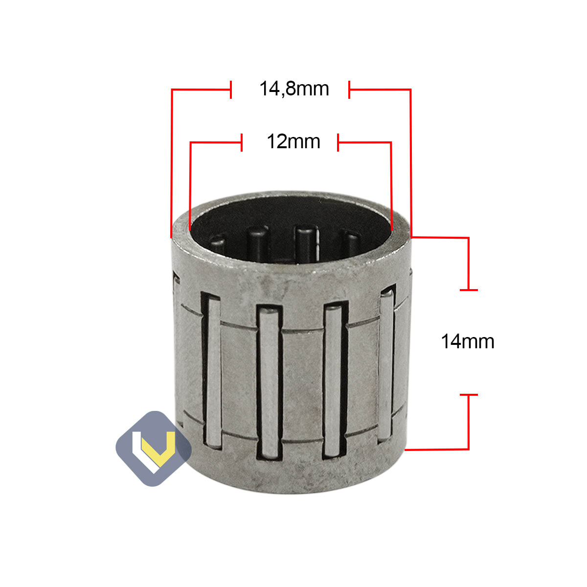 Rodamiento Agujas Para Tambor Motosierra China 4500 5200 5800