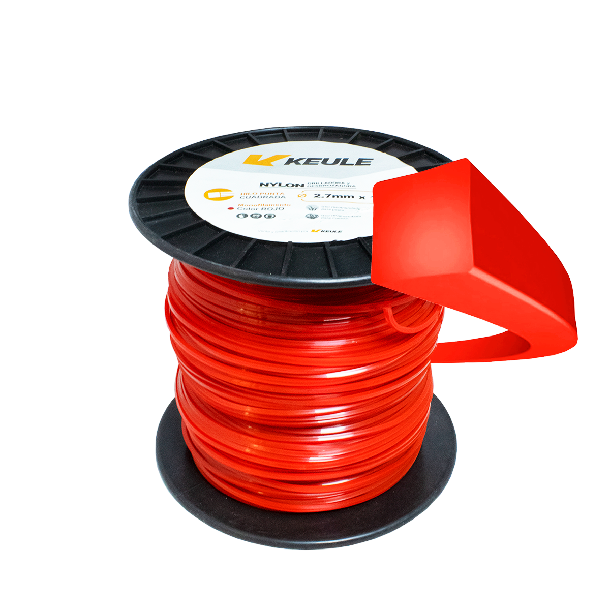 redsoil Rollo Nylon Cuadrado 2.7mm 180 Metros | VLSUR