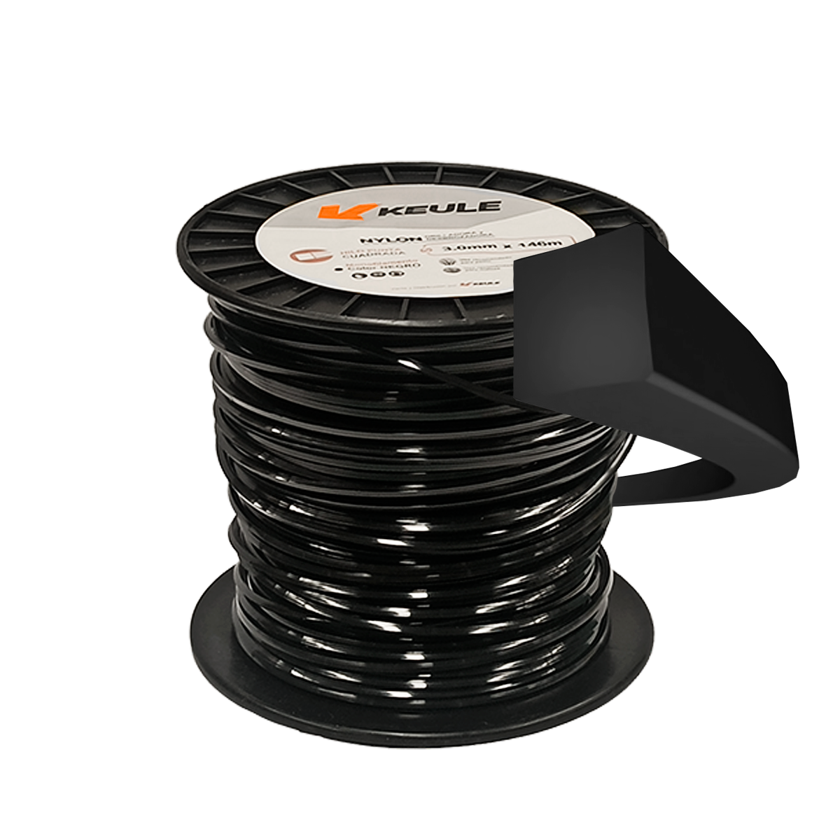Rollo Nylon Cuadrado 3.0mm 146 Metros - 0