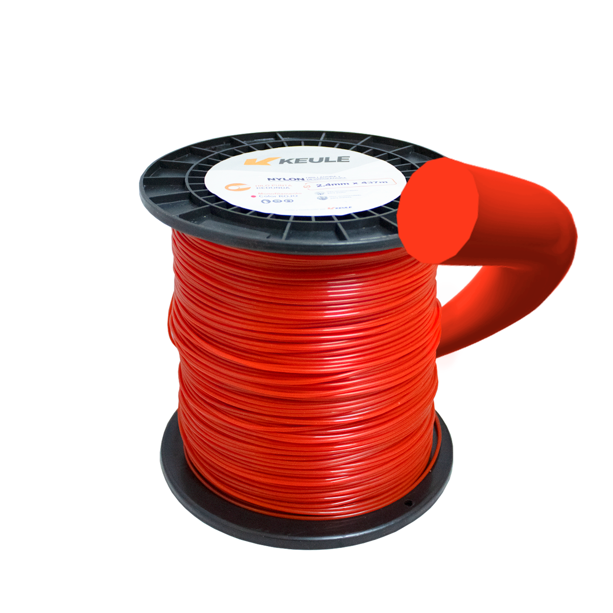 Rollo Nylon Redondo 2.4mm 437 Metros